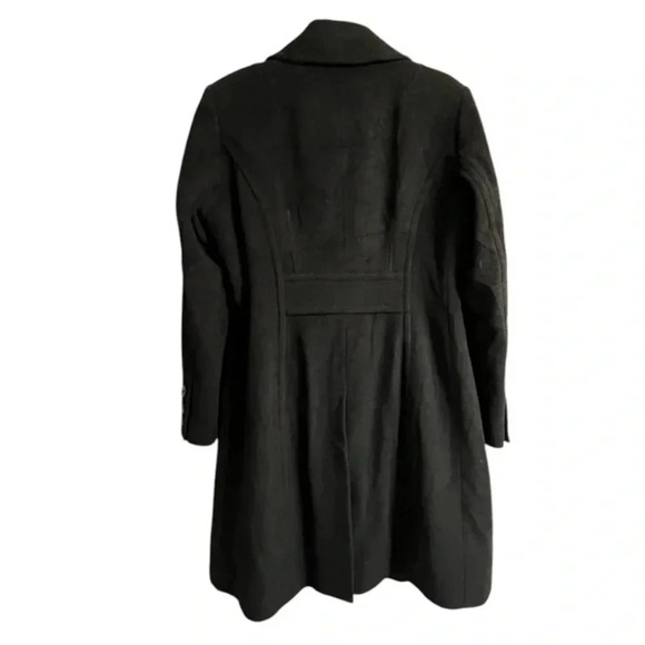 Anne Klein Wool Cashmere Blend Black Button-Up Coat, Women’s Size 12 - Picture 2 of 10